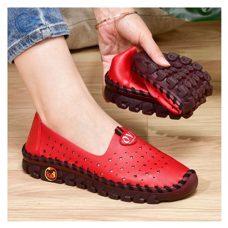 

Women Flat Sneakers Flexible Round Toe Walking Shoes Footwear Size 35-42