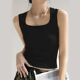 thumbnail image 4 of Jerdar Women's Sleeveless Scoop Neck Ribbed Tank Tops Lightweight Fitted Cami Tee Shirts L, 4 of 7