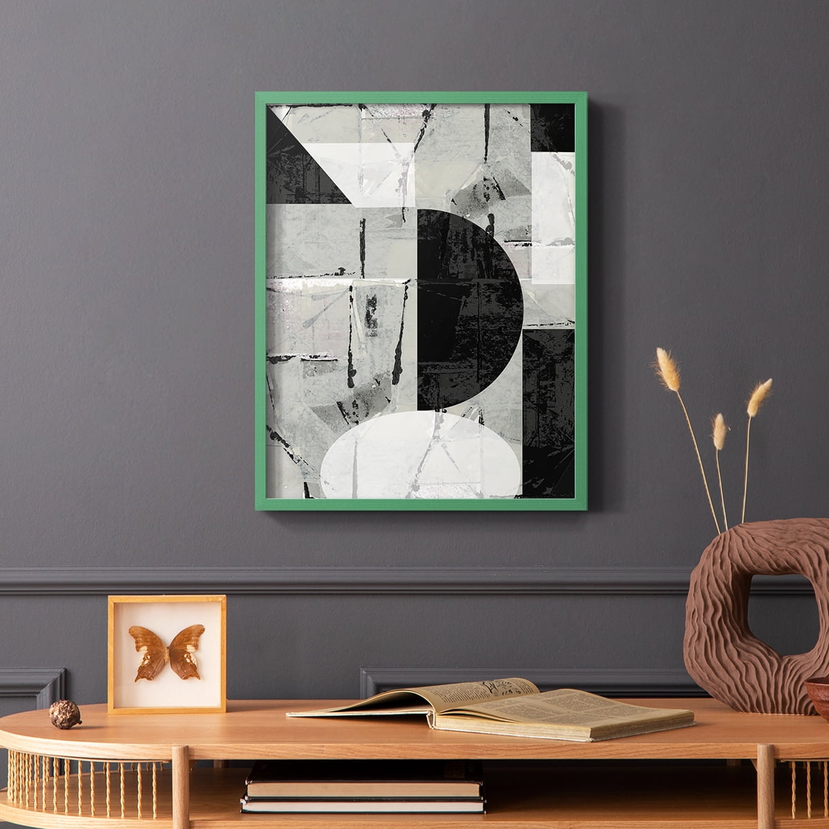 Abstract Neutrality I in Paper Solid Wood 11 x 14 Framed Print