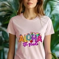 thumbnail image 5 of Aloha 1st Grade Shirt – Back to School Summer Vibes Teacher Tee, Maroon, Size S, 5 of 6