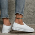 thumbnail image 4 of NOKIO Women's Slip On Shoes, Stretch Knit Walking Shoes, Comfort Sneaker for Work, Travel, Commute Leisure Women's Slip On Travel Soft Sole Comfortable Shoes Fashion Sports Breathable Shoes, 4 of 4