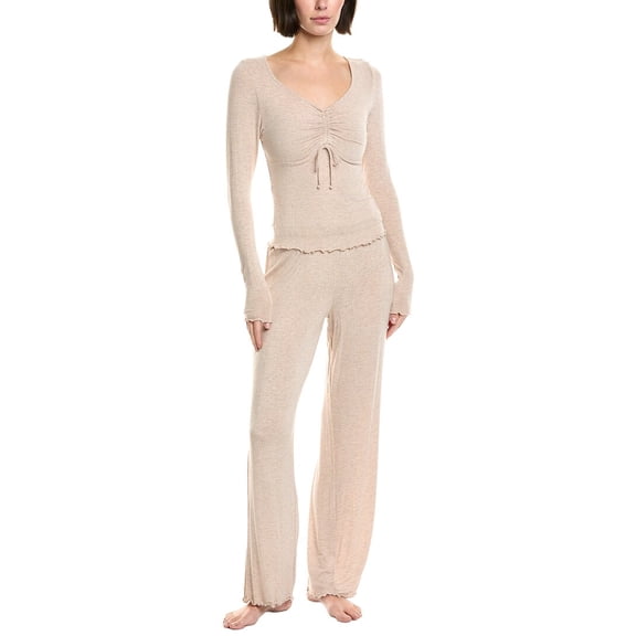 Honeydew womens 2pc Dreamland Pajama Set, XL, Brown