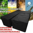 thumbnail image 2 of ODOMY L-shaped Outdoor Waterproof Furniture Cover Garden Patio Sofa Protective Cover Dust Covers, 2 of 11