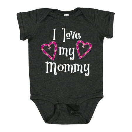 

Inktastic I Love My Mommy- Hearts Gift Baby Boy or Baby Girl Bodysuit