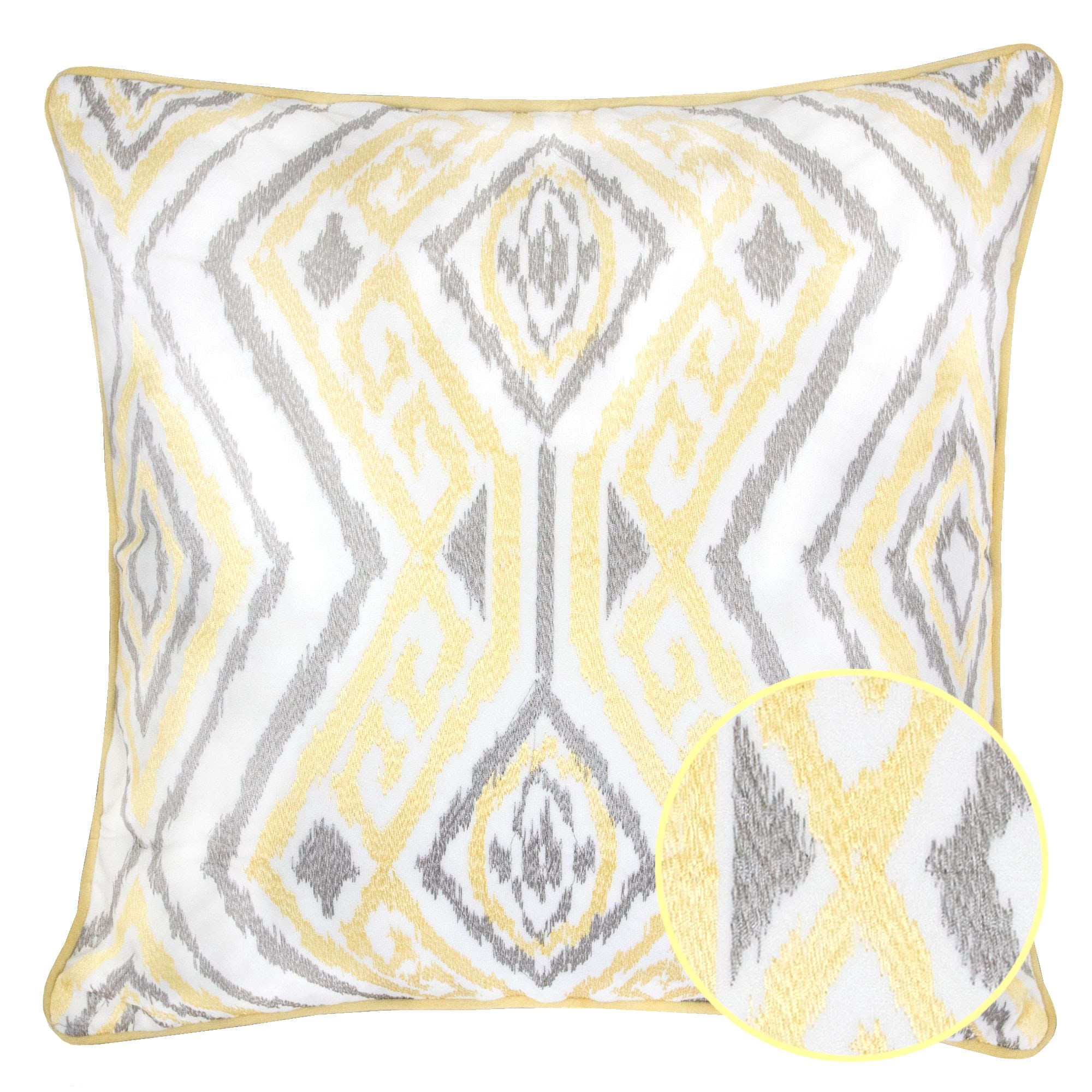 Chelsea Sunshine Abstract Polyester 20 in. x 20 in. Throw Pillow