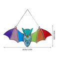 thumbnail image 2 of Home Decor Halloween Party Bat Suncatcher Window Hanging Wall Art Decoration Colorful Bat, 2 of 2