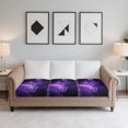 thumbnail image 6 of Xoenoiee Purple Butterfly Galaxy Print Stretch Patio Cushion Covers Sofa Couch Seat Chair Slipcovers Waterproof Cushion Cover Replacement Furniture Protector for Pets Kids, 6 of 7