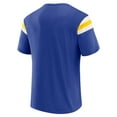 thumbnail image 3 of Men's Darius Rucker Collection by Fanatics  Royal Los Angeles Rams Football Stripe Sleeve T-Shirt, 3 of 6