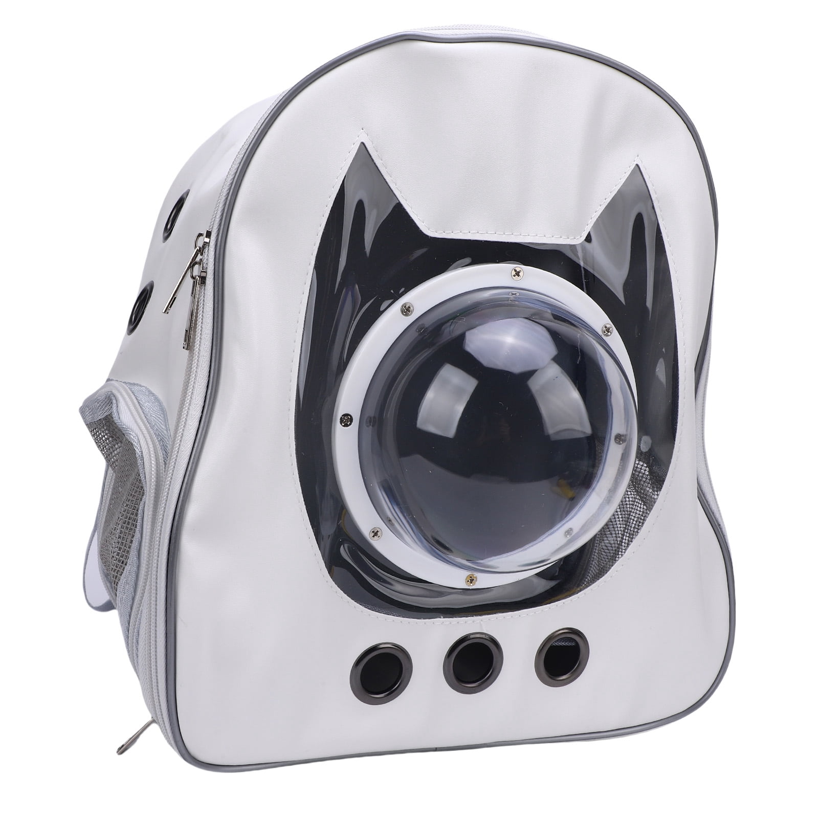 Cat Backpack Carrier, Breathable Portable Travel Pet Carrier Bag for Cats Kitty Small Dogs Puppy, Transparent Cat Backpack for Outdoor Hiking Camping