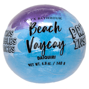 Onyx Brands Onyx Bathhouse Beach Vacay Bath Bomb With Prize - Peach, Coconut And Raspberry, 4.9 Oz.