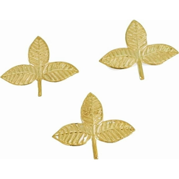 Brass Metal Bel Patra Bilva Leaves Bili for Shiv Pooja Bilvapatra, Pack of 10 Billi Patra