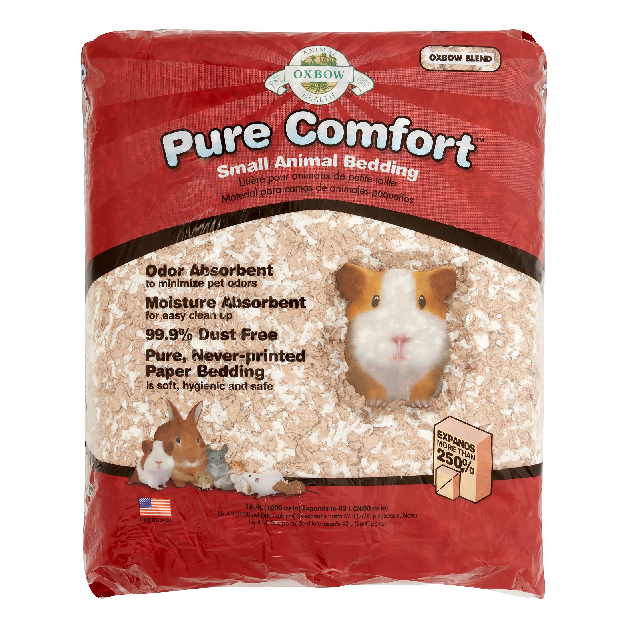 Oxbow Pure Comfort Small Animal Bedding, 42 L, Oxbow Blend Walmart