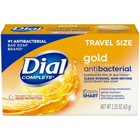 Dial Antibacterial Deodorant Bar Soap, Gold, 2.25 oz, 1 Bar