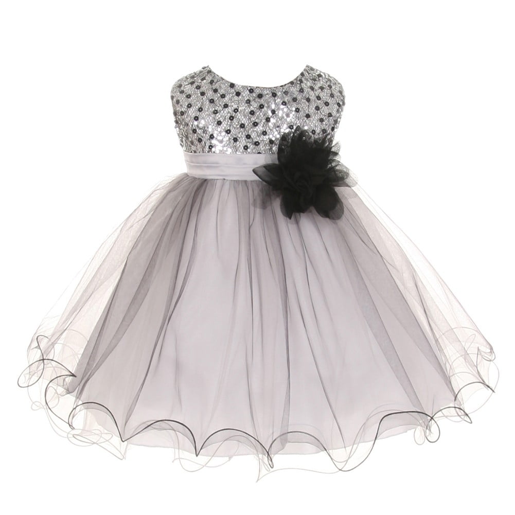 baby girl silver dress