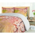 thumbnail image 5 of Ambesonne Japanese Duvet Cover Set, Sakura Floral Beauty, 2-Calking, Pink Green Yellow, 5 of 7