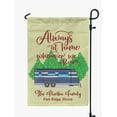 thumbnail image 1 of Printtoo Tan Always At Home Wherever We Roam Big Travel Trailer Personalized Camping Flags For Campers Double Sided CampsiteFlagOutdoor GardenFlags, 1 of 4