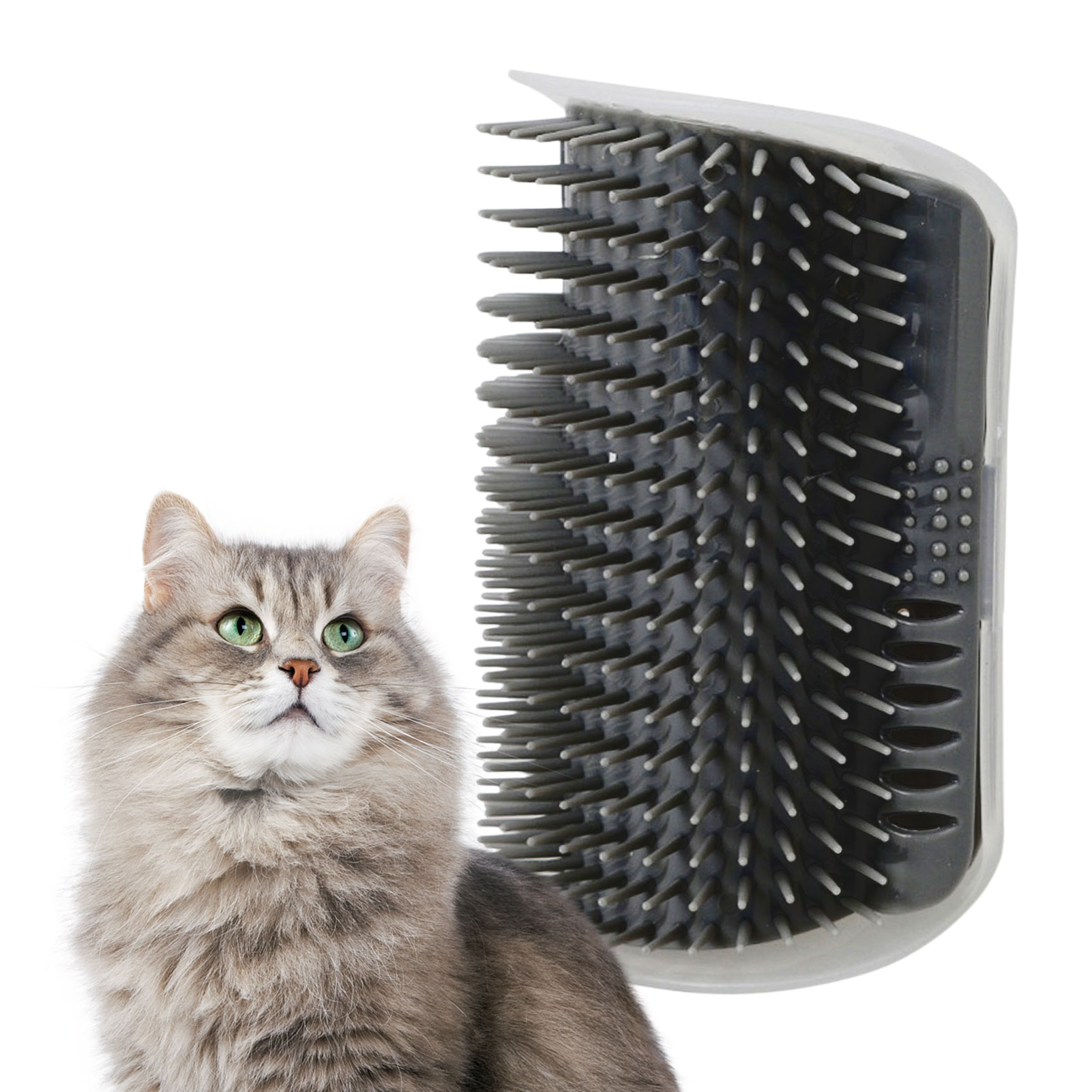 Topaty Cat Self Groomer Soft Cat Grooming Brush Wall Corner