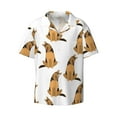 thumbnail image 6 of Kdxio Men's Hawaiian Shirt for Men Short Sleeve Shirt German Shepherd Dog Summer Casual Holiday Beach Button Down T-Shirts, 6 of 7