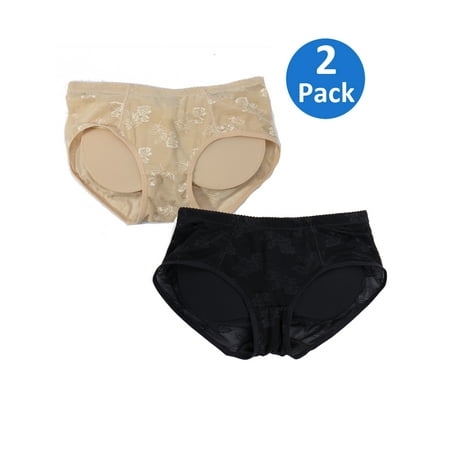 

Womens Enhancer Booster Butt Lifter Padded Booty Pop Shaper Underwear Shapewear Panties Control Shaping Briefs 2Pack