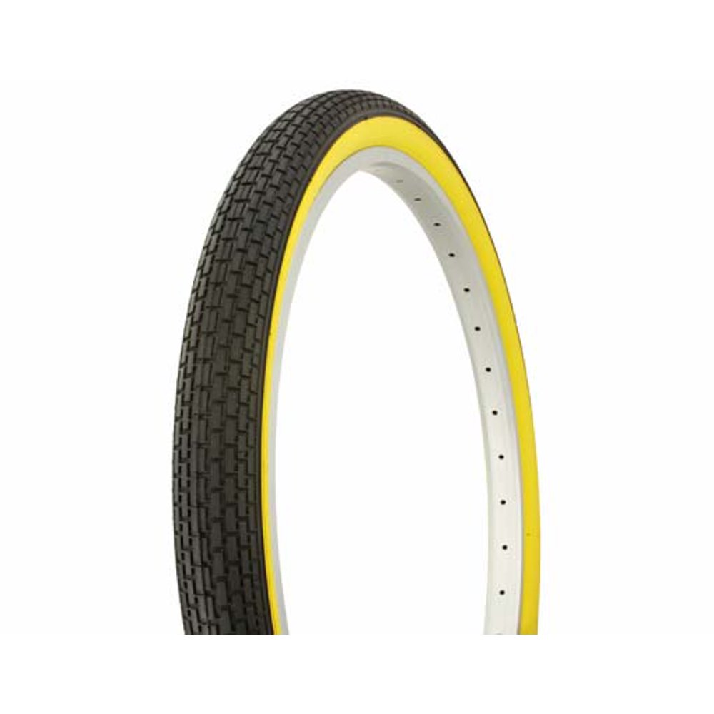 Tire Duro 26" x 2.125" Black/Yellow Side wall HF120A. Bicycle tire