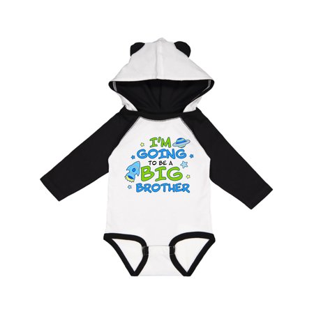 

Inktastic Space Im Going To Be a Big Brother Gift Baby Boy Long Sleeve Bodysuit