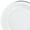 White & Silver, variant on " OCCASIONS" 240 Plates Pack, Heavyweight Wedding Party Disposable Plastic Plates (10.5'' Dinner Plates, White & Silver Rim)