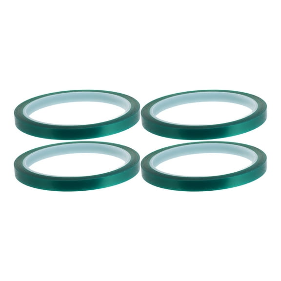 OUNONA  4 Pcs Heat Resistant Tape Transparent Flusher Water Valve High Temperature Spray Paint Green