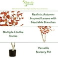 thumbnail image 3 of Nearly Natural 5ft. Autumn Birch Artificial Fall Tree, Orange, 3 of 7