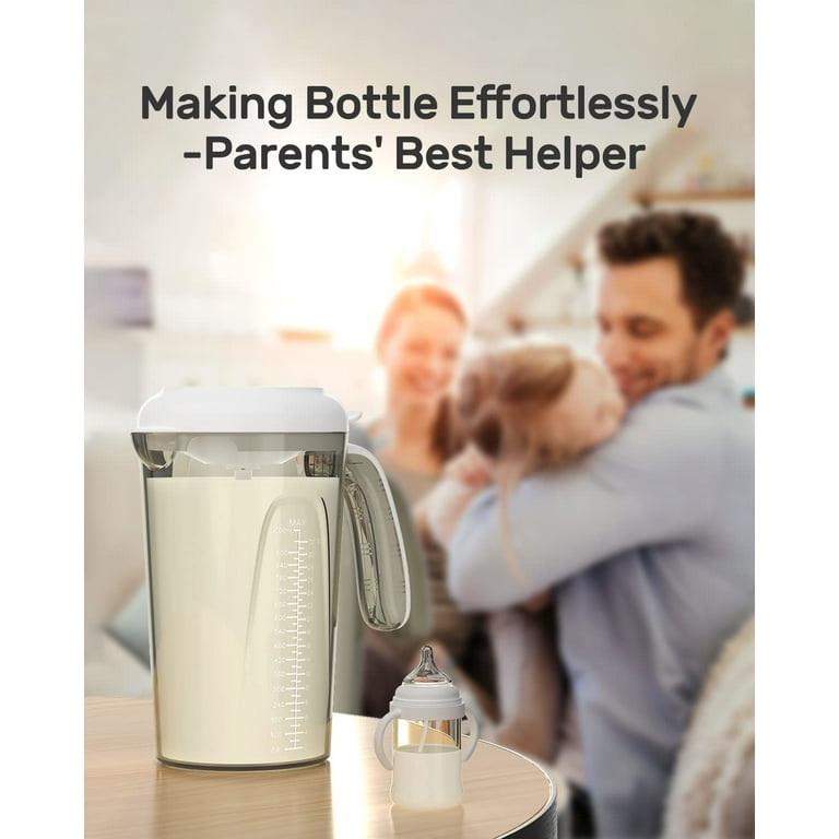 Grownsy Baby Formula Mixer Pitcher 32OZ, Magnetic Charging Electric Formula  Mixing Pitcher, Auto Mixing for Formula Powder, Breastmilk, Without Air