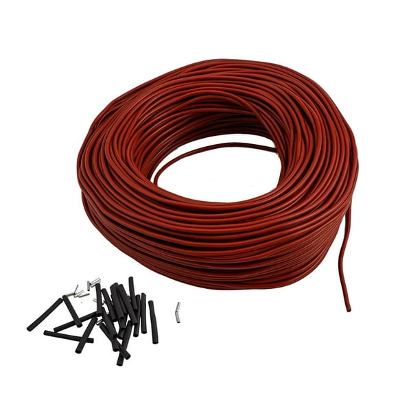 BTOER 10-100 Meters Infrared Warm Floor Cable 12K 33ohm/m Electric Carbon Heating Wire Coil Fiber Wire Floor Heating Cable