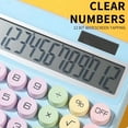 thumbnail image 4 of LEEYNEERCute Mechanical Switch Calculator with Big Buttons Calculators Desktop 12 Digits Large LCD Display  Desk Calculator for Teachers Students Basic Office, 4 of 9