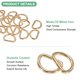 thumbnail image 2 of Uxcell 10-Pack Hebillas en D, 1 Pulgada Hebillas Metálicas en D No Soldadas para Bolsos/Delantales/Cinturones/Collares para Mascotas, Hardware de Anillo en D Semicircular [Dorado Claro], 2 of 6