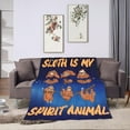 thumbnail image 4 of Sloth Blanket Cute Sloth Fleece Throw Blanket Fuzzy Plush Super Soft Cozy Warm Sloth Blanket Gifts for Girls Boys Kids Women Bed Decor 60"X80", 4 of 6