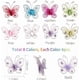 thumbnail image 2 of 48 piezas de dijes de mariposas de tela de 8 colores, dijes de mariposa de tela, dijes de mariposa, colgantes, pendientes, collares y decoraciones., 2 of 7