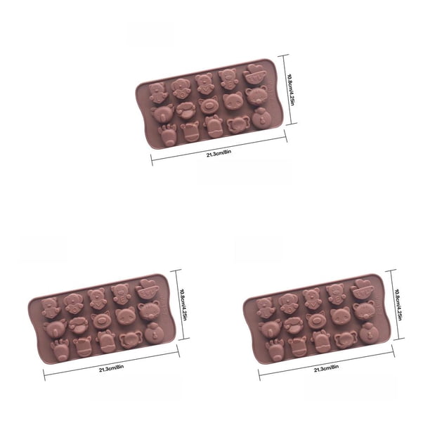Monstrate 15-grids Cake Mold Chocolate DIY Mould Bakery Accessory Tool Pastry Dessert Ice Molds Fondant Household Tray Baking Type1