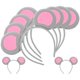 thumbnail image 3 of FELTECHELECTR 6 diademas con orejas de ratón de dibujos animados para adultos, tocado para cosplay y accesorios para fotos., 3 of 6