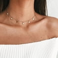 thumbnail image 2 of collar Collar Cinco puntiagudo Estrella de Accesorios El galvanoplastia Gargantilla Vintage para - oro oro Magideal collar, 2 of 5