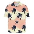 thumbnail image 3 of Mens Casual Botón Arriba Camisas Manga Corta Vintage Boliche Cuba Playa Camisas de Verano Botón Arriba, 3 of 8
