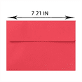 thumbnail image 2 of Educational Stuff - Qyaukm 50 Pcs 5X7 Self-Seal Envelopes, Red Invitation Envelopes for Greeting Cards, Wedding, Business Correspondence, Stationery Paper, 50*Envelopes, 2 of 4