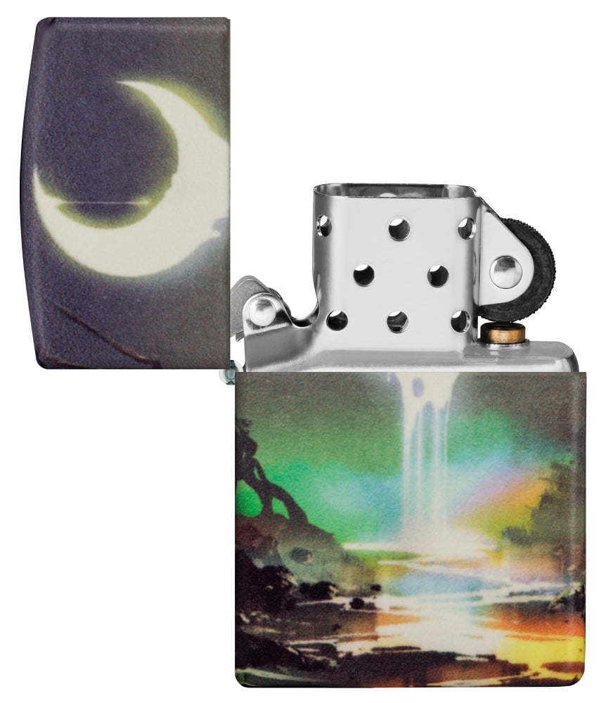 Zippo Moon Dream Design 540 Color Glow in the Dark Pocket Lighter