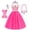 Red, variant on VAAT Princess Dress for Girls Princess Costume Party Dress Up with Accessories