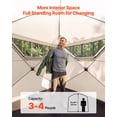 thumbnail image 3 of VEVOR Camping Tent, 4 Person Pop Up Instant Cabin Tent with Large Mesh Windows, 60 Seconds Easy Setup, Portable Cabin Hub Tents with Carry Bag for Family Outdoor Camping & Hiking,Upgraded Ventilation, 3 of 9