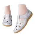 thumbnail image 2 of Daolelai Women's Summer Fashion Beach Sandals Hollow Flat Solid Color Sandals, 2 of 9