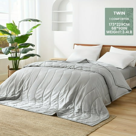 

WNGSHA 1 Pc 100% rayon derived from bamboo summer lightweight comforter