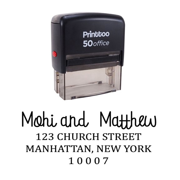 Printtoo Self Inking Rubber Stamp Office Stationary POSTED Stamp-Red
