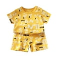 thumbnail image 3 of Vêtements pour Petit Garçon Vêtements d'Été pour Garçon Ensemble T-Shirt à Manches Courtes Col Rond Dessin Animé et Short 5T Vêtements pour Enfants Garçon, 3 of 3