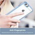 thumbnail image 3 of Case for iPhone 7 8 SE2020 SE2022 Case Slim Dropproof [Defend from Drop/Scratch/Slip/Fingerprint] Clear Acrylic Hard Back Soft TPU Bumper Hybrid Phone Cover for iPhone 7 8 SE2 SE3-Blue, 3 of 14