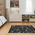 thumbnail image 2 of LaModaHome Non-Slip Rug Witch Bat Rug Washable Mat Child Stain Resistant Living Room Kitchen Carpet - Size: 5,9X5,3ft(180X160cm), 2 of 5