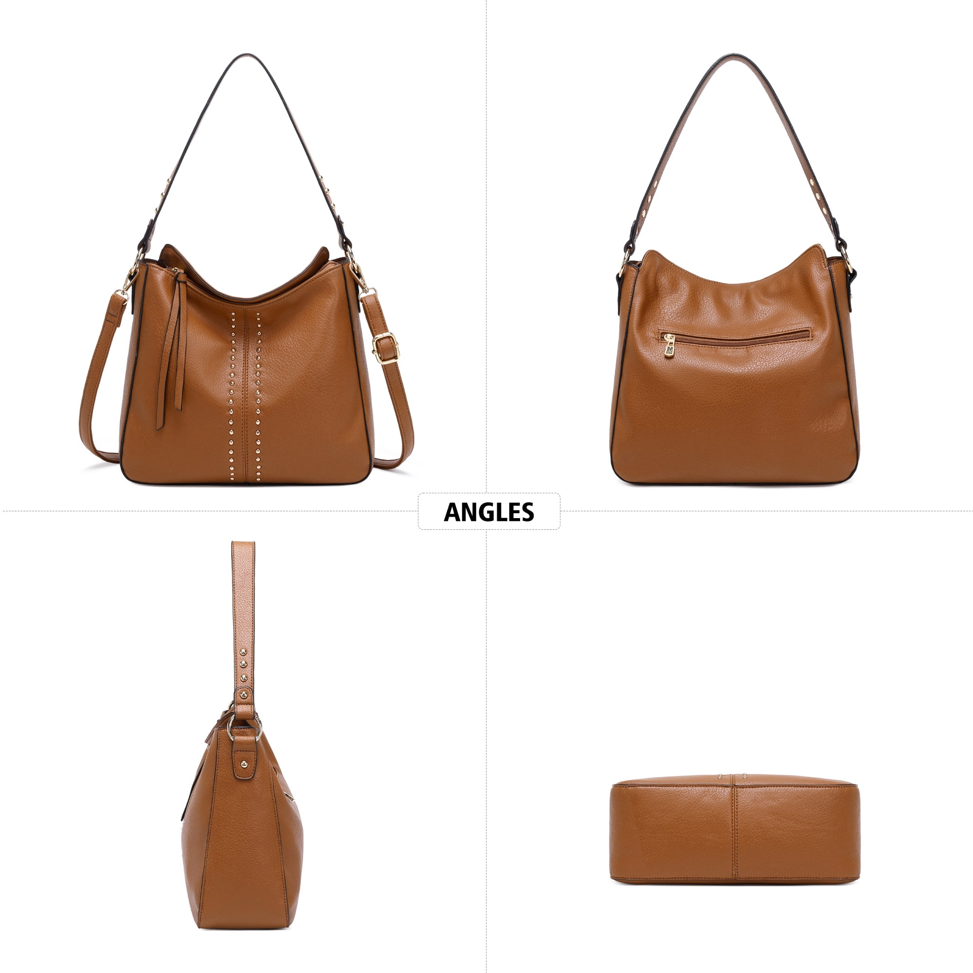 Montana West Hobo Bag for Women Crossbody Purse and Handbags Ladies Chic Shoulder Bags, Brown