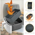 thumbnail image 4 of Gseagtia 2 Pieces Silicone Air Fryer Liners, Reusable Pot with Pair Heat Resistant Hand Clip for Ninjas Dual Air Fryer, Hot Air Fryer Accessories Compatible with Oven and Microwave, 4 of 5